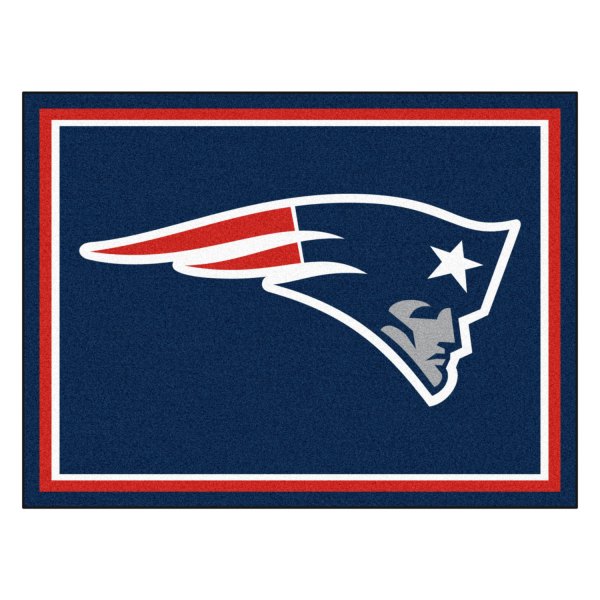 FanMats® - New England Patriots 96" x 120" Nylon Face Ultra Plush Floor Rug with "Patriot" Logo