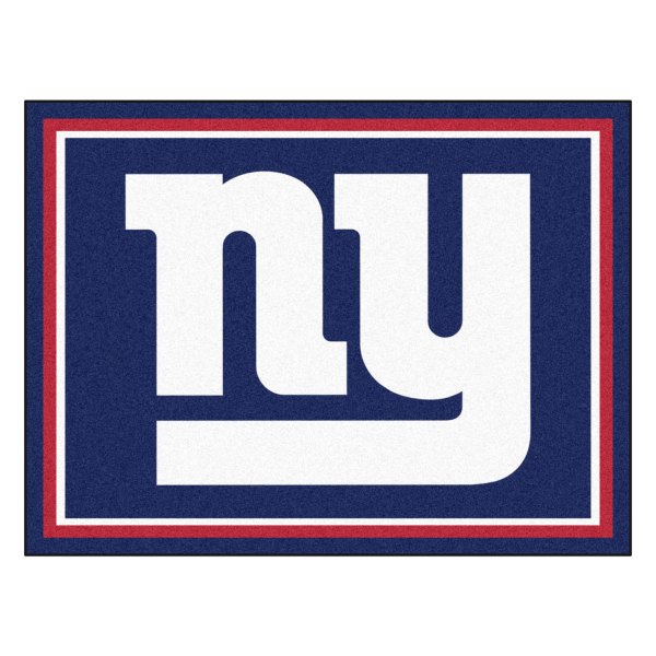 FanMats® - New York Giants 96" x 120" Nylon Face Ultra Plush Floor Rug with "NY" Logo