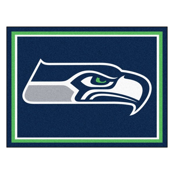 FanMats® - Seattle Seahawks 96" x 120" Nylon Face Ultra Plush Floor Rug with "Seahawk" Logo