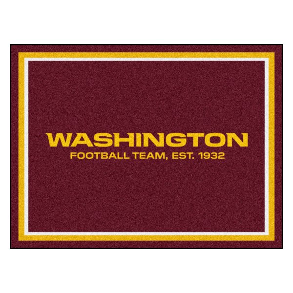 FanMats® - Washington Football Team 96" x 120" Nylon Face Ultra Plush Floor Rug