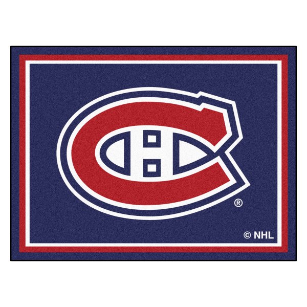 FanMats® - Montreal Canadiens 96" x 120" Nylon Face Ultra Plush Floor Rug with "C" Primary Logo