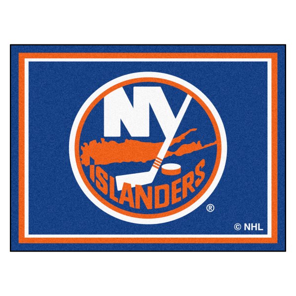FanMats® - New York Islanders 96" x 120" Nylon Face Ultra Plush Floor Rug with "NY Islanders Circle" Logo