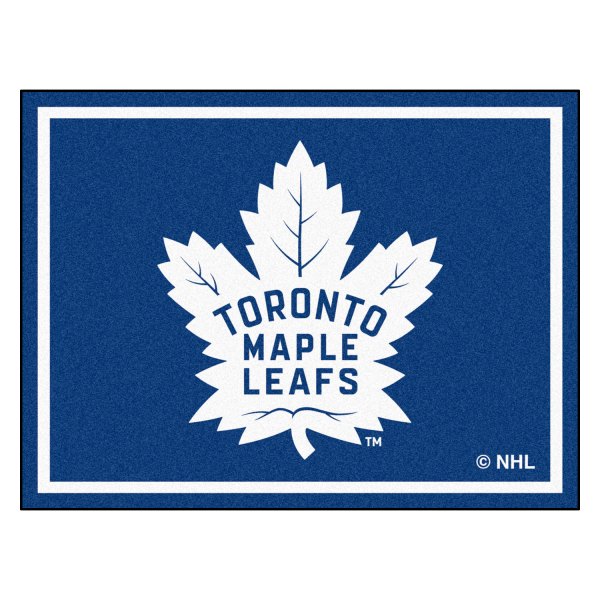 FanMats® - Toronto Maple Leafs 96" x 120" Nylon Face Ultra Plush Floor Rug with "Maple Leaf" Logo