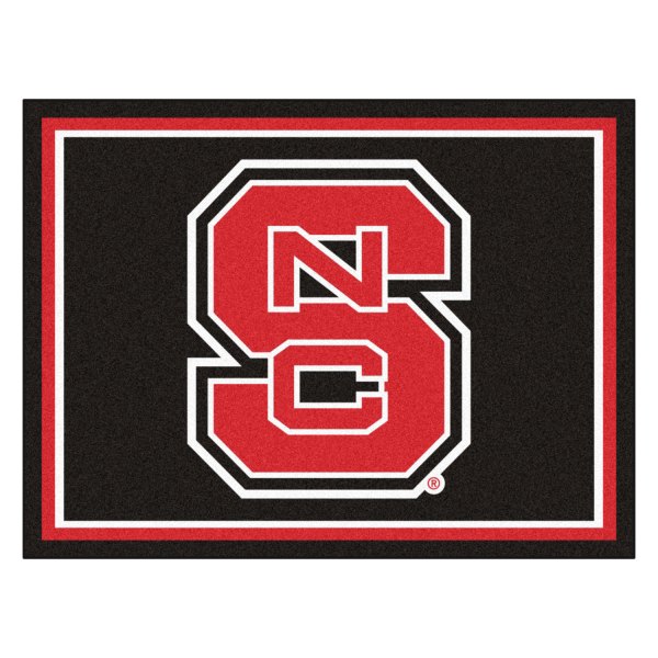 FanMats® - North Carolina State University 96" x 120" Nylon Face Ultra Plush Floor Rug with "NCS" Primary Logo