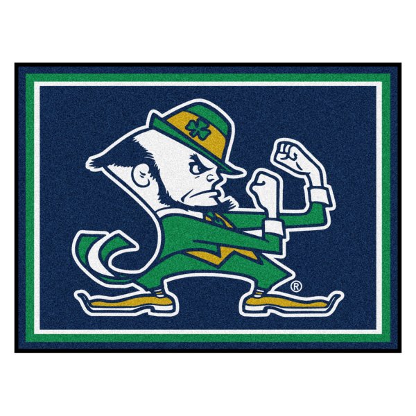FanMats® - Notre Dame 96" x 120" Nylon Face Ultra Plush Floor Rug with "Fighting Irish" Logo