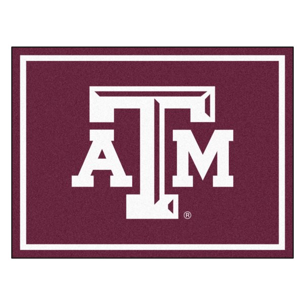 FanMats® - Texas A&M University 96" x 120" Nylon Face Ultra Plush Floor Rug with "ATM" Logo
