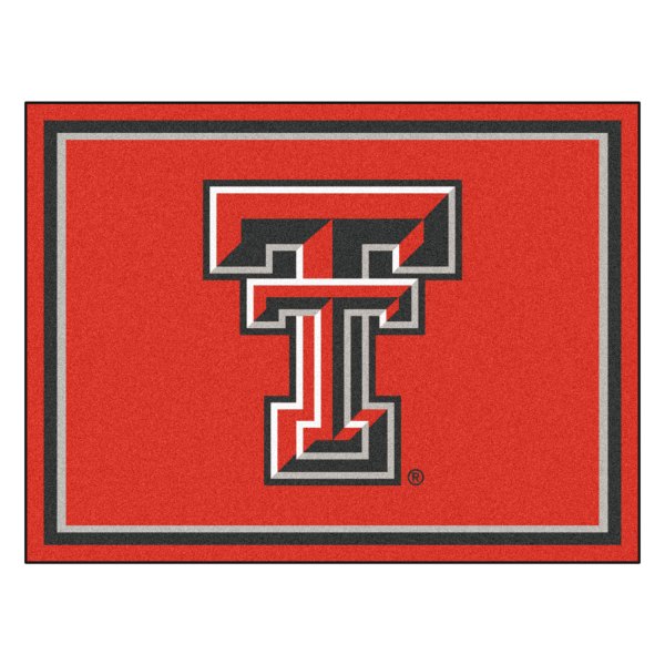 FanMats® - Texas Tech University 96" x 120" Nylon Face Ultra Plush Floor Rug with "TT" Logo