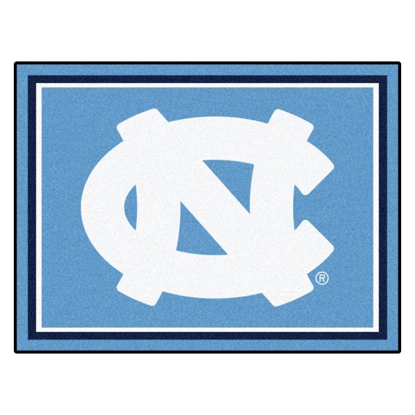 FanMats® - University of North Carolina (Chapel Hill) 96" x 120" Nylon Face Ultra Plush Floor Rug with "NC" Logo