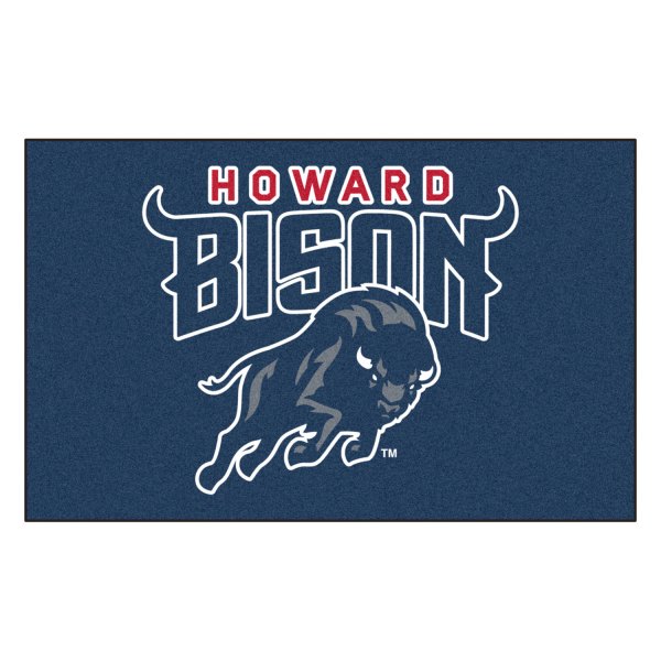 FanMats® - Howard University 60" x 96" Nylon Face Ulti-Mat with "Bison" Logo & Wordmark
