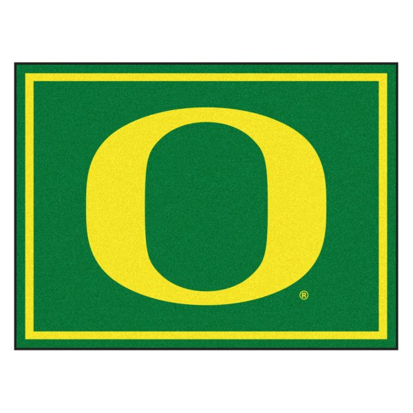 FanMats® - University of Oregon 96" x 120" Nylon Face Ultra Plush Floor Rug with "O" Logo
