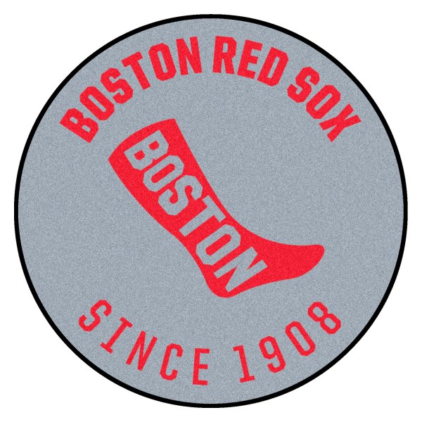 FanMats® - Cooperstown Retro Collection 1759 Boston Red Sox 27.6" Dia Nylon Face Starter Mat