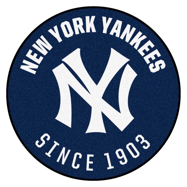 FanMats® - Cooperstown Retro Collection 1927 New York Yankees 27.6" Dia Nylon Face Starter Mat
