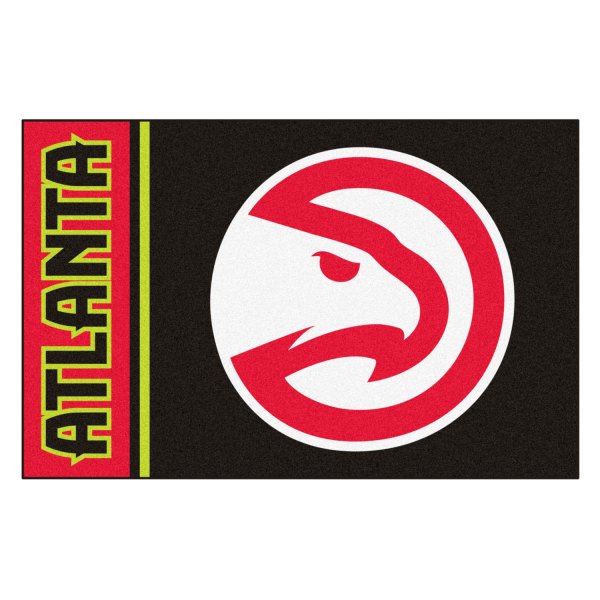 FanMats® - Atlanta Hawks 19" x 30" Nylon Face Uniform Starter Mat with "Hawk" Primary Icon & Wordmark