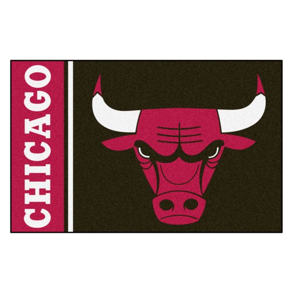 FanMats® - Chicago Bulls 19" x 30" Nylon Face Uniform Starter Mat with "Bull" Logo & Wordmark