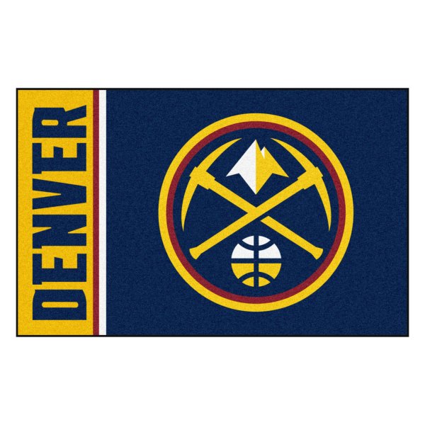 FanMats® - Denver Nuggets 19" x 30" Nylon Face Uniform Starter Mat with "Nuggets" Primary Logo & Wordmark