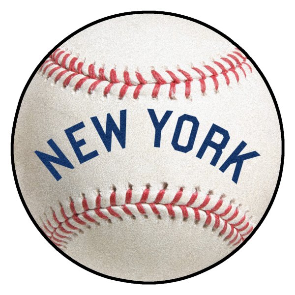 FanMats® - Cooperstown Retro Collection 1927 New York Yankees Baseball Mat 27" Dia Nylon Face Retro Baseball Ball Floor Mat