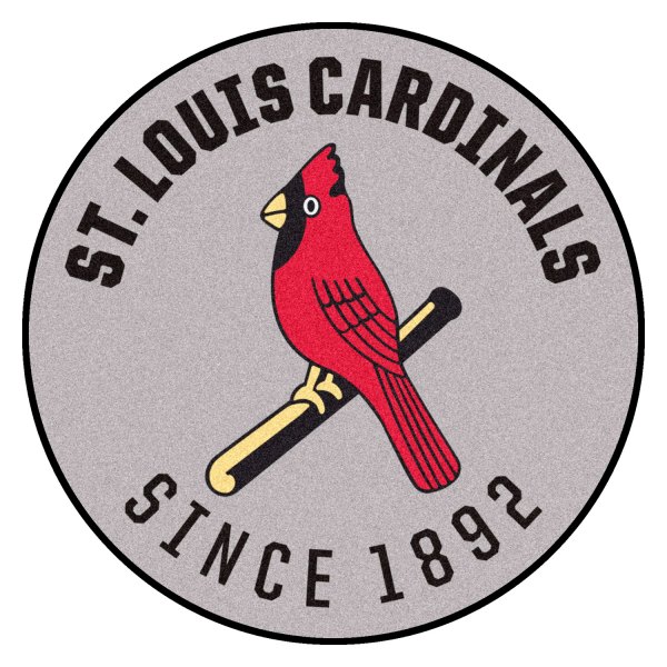 FanMats® - Cooperstown Retro Collection 1930 St. Louis Cardinals 27.6" Dia Nylon Face Starter Mat