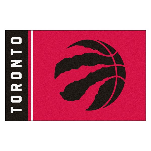 FanMats® - Toronto Raptors 19" x 30" Nylon Face Uniform Starter Mat with "Clawed Basketball" Primary Logo & Wordmark