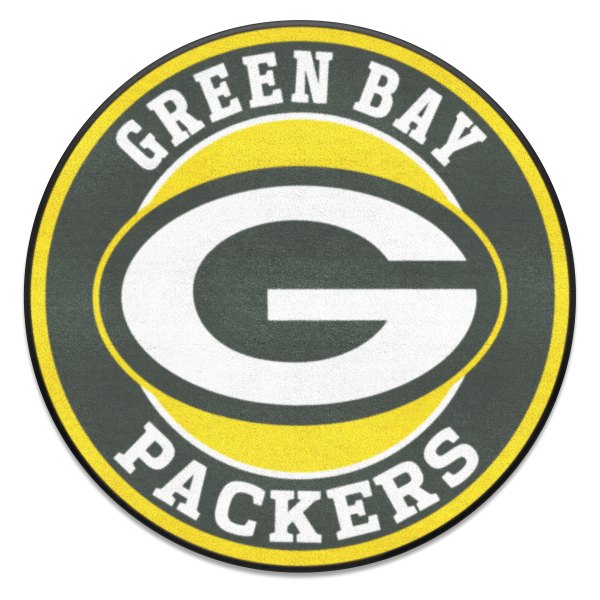 FanMats® - Green Bay Packers 27" Dia Nylon Face Floor Mat with "Oval G" Logo