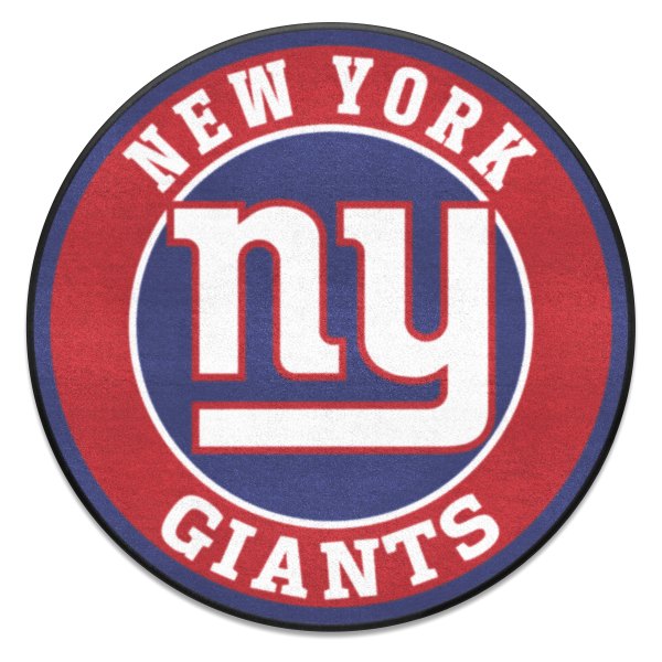 FanMats® - New York Giants 27" Dia Nylon Face Floor Mat with "NY" Logo