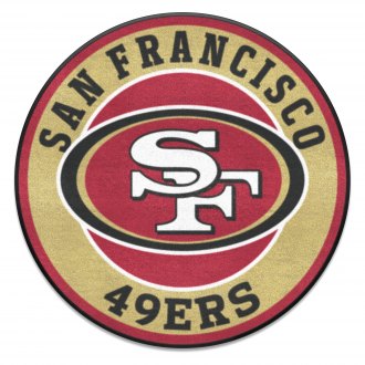 Fan Mats San Francisco 49ers Football Mat, Brown/scarlet