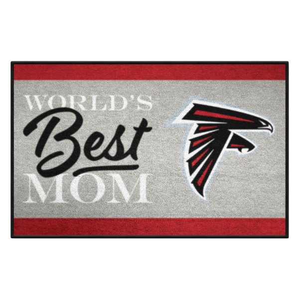 FanMats® - "World's Best Mom" Atlanta Falcons 19" x 30" Nylon Face Starter Mat