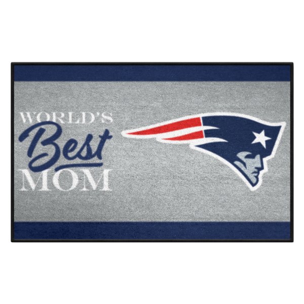 FanMats® - "World's Best Mom" New England Patriots 19" x 30" Nylon Face Starter Mat