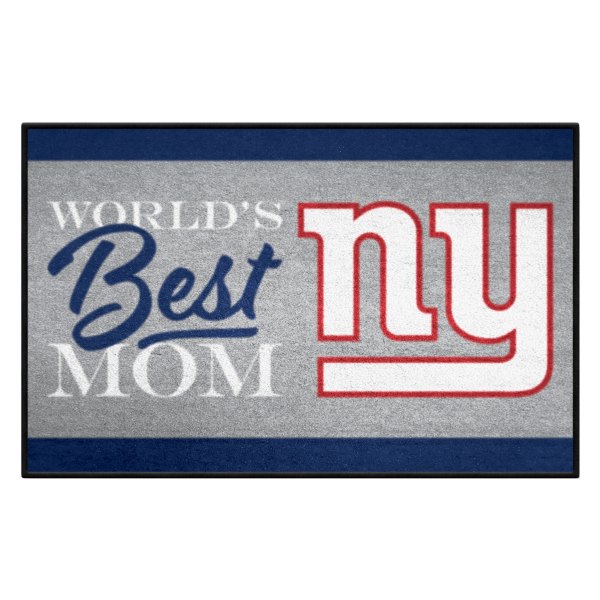 FanMats® - "World's Best Mom" New York Giants 19" x 30" Nylon Face Starter Mat