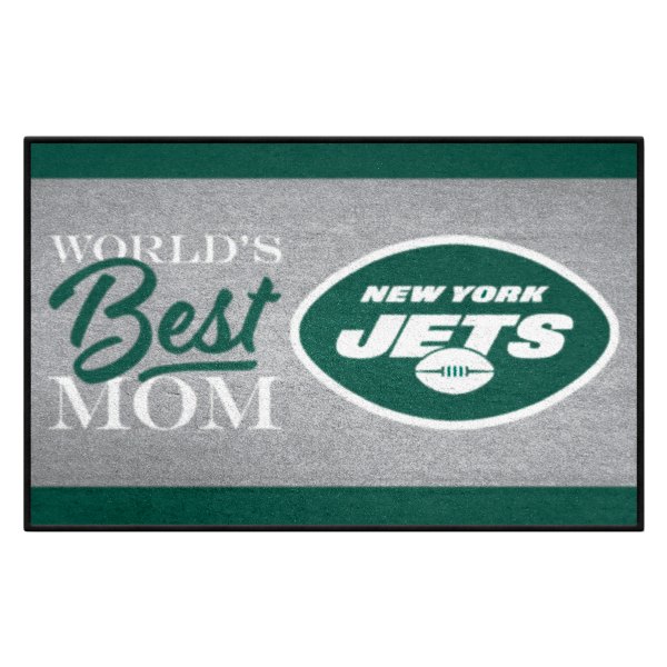 FanMats® - "World's Best Mom" New York Jets 19" x 30" Nylon Face Starter Mat