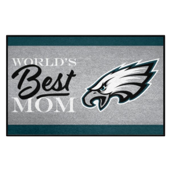 FanMats® - "World's Best Mom" Philadelphia Eagles 19" x 30" Nylon Face Starter Mat