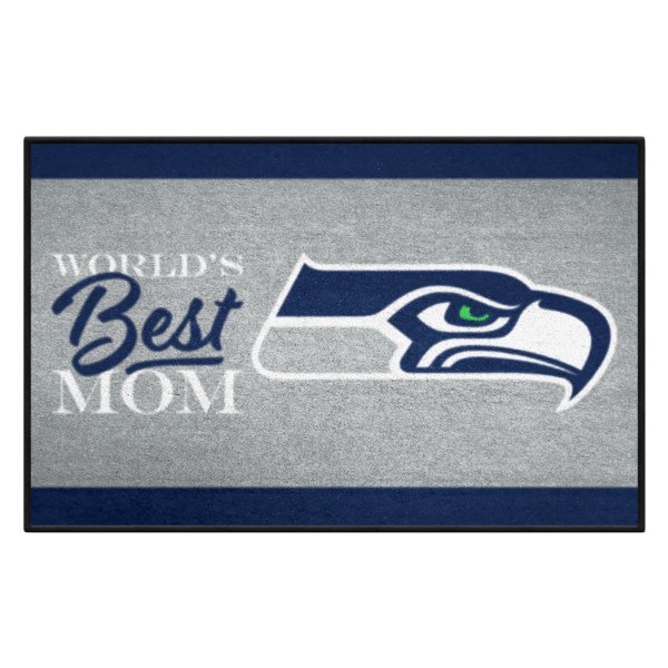 FanMats® - "World's Best Mom" Seattle Seahawks 19" x 30" Nylon Face Starter Mat