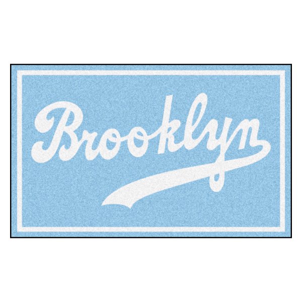 FanMats® - Cooperstown Retro Collection 1944 Brooklyn Dodgers 48" x 72" Nylon Face Ultra Plush Floor Rug