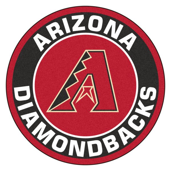 FanMats® - Arizona Diamondbacks 27" Dia Nylon Face Floor Mat with "Stylized A" Primary Logo