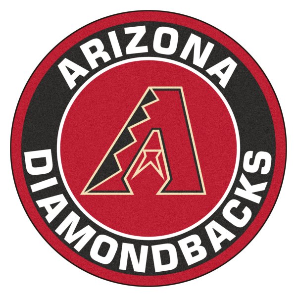 FanMats® - Arizona Diamondbacks 27" Dia Nylon Face Floor Mat with "Stylized A" Primary Logo