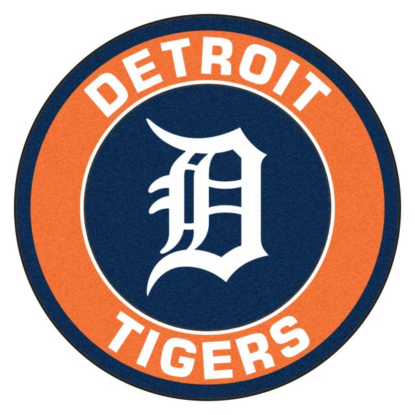 FanMats® - Detroit Tigers 27" Dia Nylon Face Floor Mat with "D" Logo