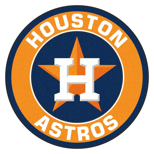 FanMats® - Houston Astros 27" Dia Nylon Face Floor Mat with "H/Star" Logo
