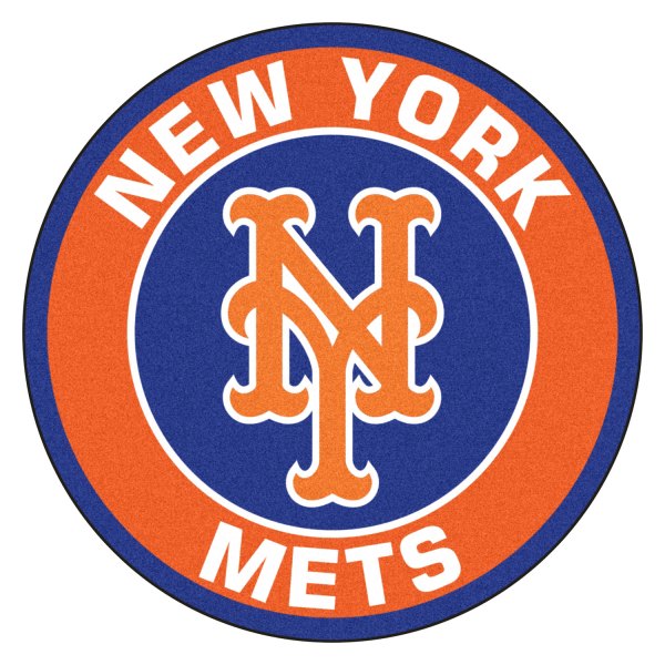 FanMats® - New York Mets 27" Dia Nylon Face Floor Mat with "NY" Logo