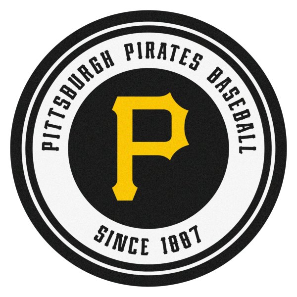 FanMats® - Pittsburgh Pirates 27" Dia Nylon Face Floor Mat with "P" Logo