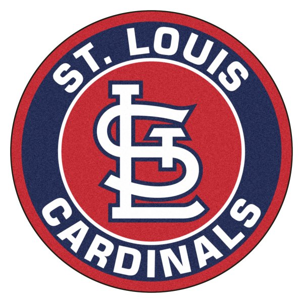 FanMats® - St. Louis Cardinals 27" Dia Nylon Face Floor Mat with "SLT" Logo