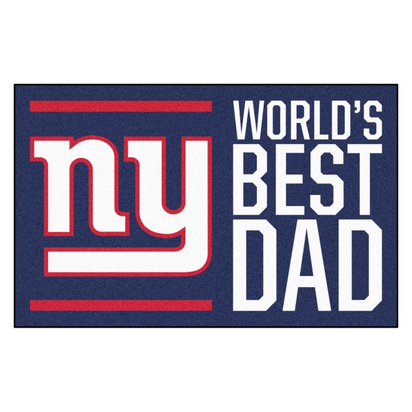 FanMats® - "World's Best Dad" New York Giants 19" x 30" Nylon Face Starter Mat