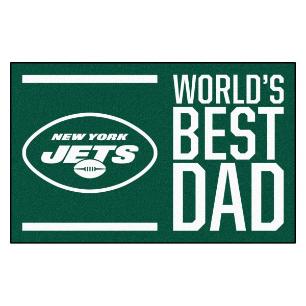 FanMats® - "World's Best Dad" New York Jets 19" x 30" Nylon Face Starter Mat