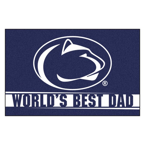 FanMats® - "World's Best Dad" Penn State University 19" x 30" Nylon Face Starter Mat with "Nittany Lion" Logo