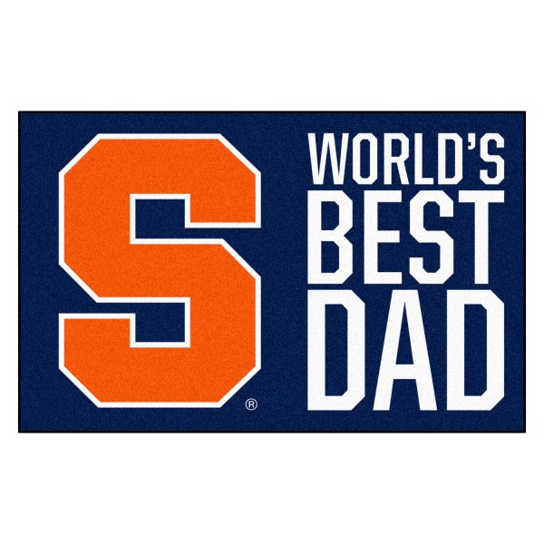 FanMats® - "World's Best Dad" Syracuse University 19" x 30" Nylon Face Starter Mat