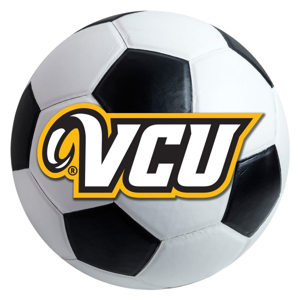 FanMats® - Virginia Commonwealth University 27" Dia Nylon Face Soccer Ball Floor Mat with "VCU" Logo