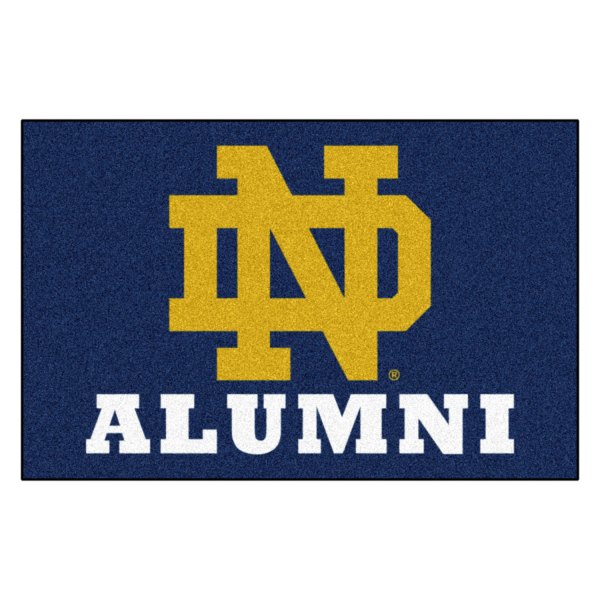 FanMats® - "Alumni" Notre Dame 19" x 30" Nylon Face Starter Mat with "ND" Logo
