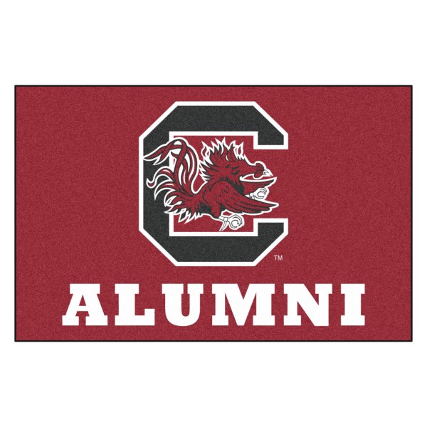 FanMats® - "Alumni" University of South Carolina 19" x 30" Nylon Face Starter Mat with "Block C & Gamecock" Logo