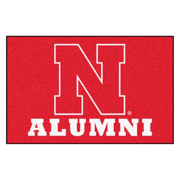 FanMats® - "Alumni" University of Nebraska 19" x 30" Nylon Face Starter Mat with "Block N" Logo