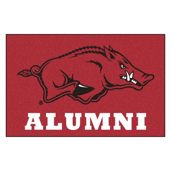 FanMats® - "Alumni" University of Arkansas 19" x 30" Nylon Face Starter Mat with "Razorback" Logo