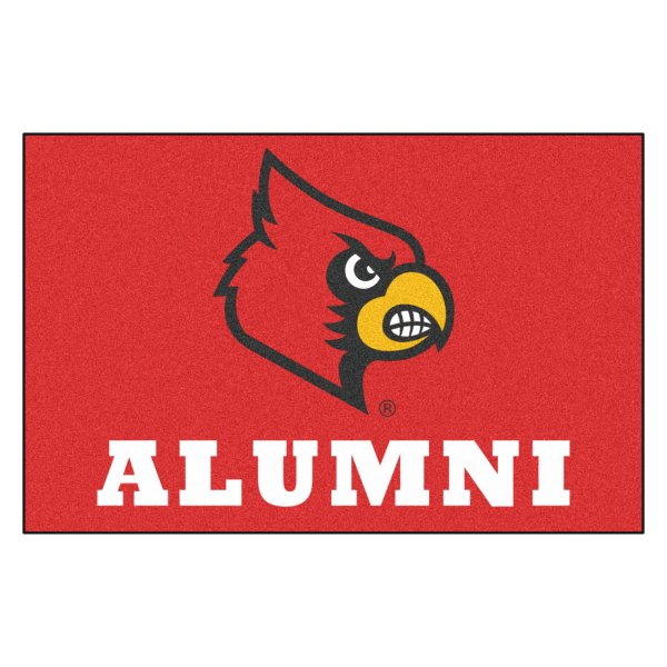 FanMats® - "Alumni" University of Louisville 19" x 30" Nylon Face Starter Mat with "Cardinal" Logo