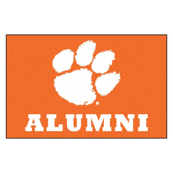 FanMats® - "Alumni" Clemson University 19" x 30" Nylon Face Starter Mat with "Paw Print" Logo